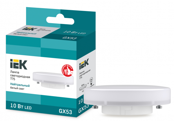 Светодиодная лампа IEK 10Вт 230В 4000К GX53