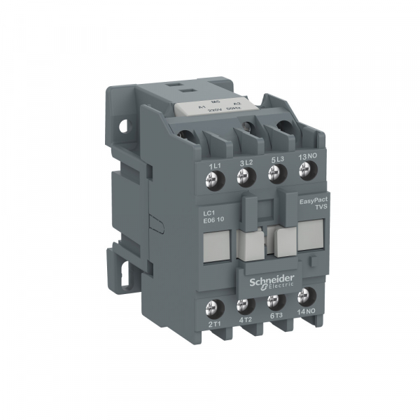 Контактор  Schneider Electric  25А  3П  катушка управления  220В  AC  50/60Гц  дополнительный контакт 1НО  EasyPact_TVS
