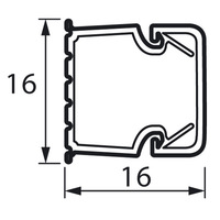 Кабель-канал белый  16x16  METRA  Legrand (кратно 2)