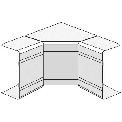 DKC  NIAV  Белый  Угол внутренний изменяемый  120x40  (70-120град) 01726