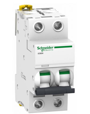 Автоматический выключатель Schneider Electric 2P 20А характеристика C 6кА Acti9 iC60N A9F79220