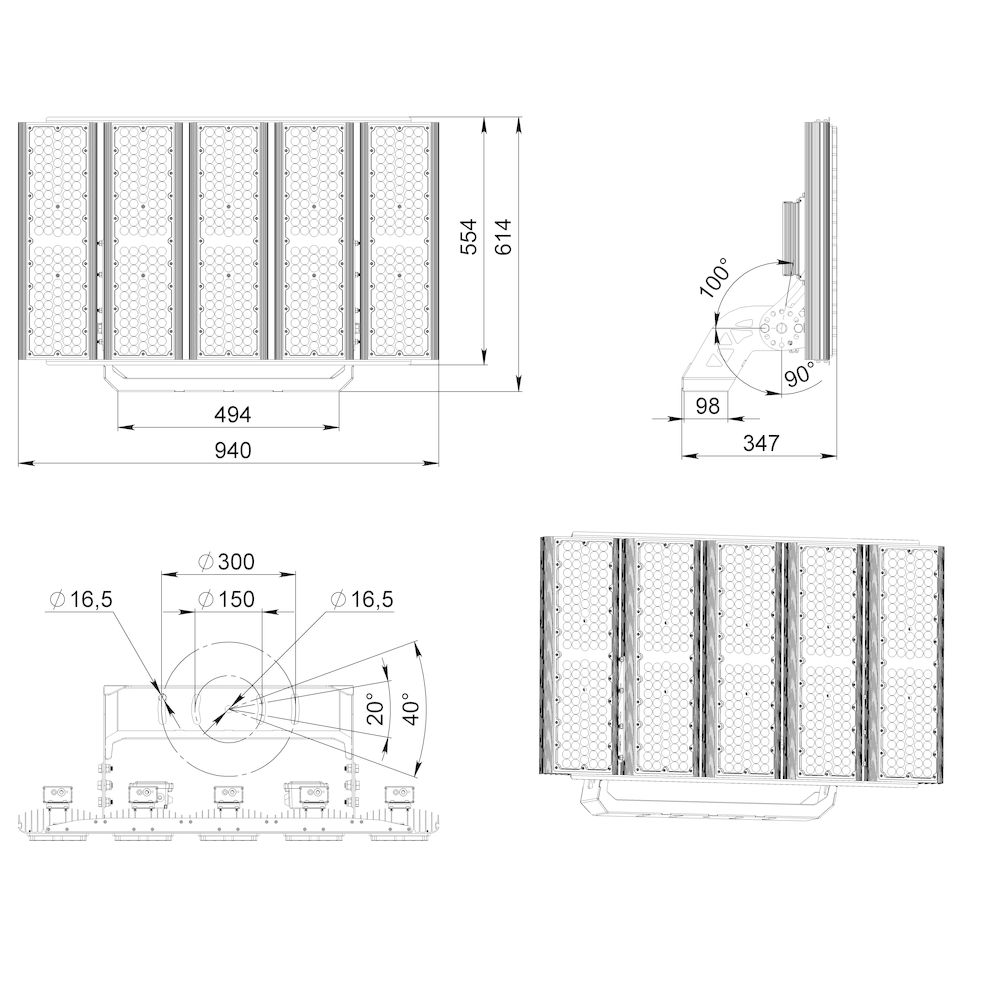 Плазма 1250 L V CRI95 5700К 25°