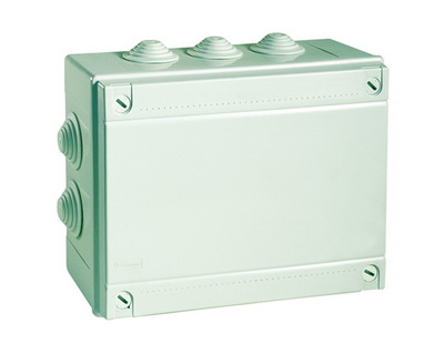 Коробка ответвительная, с каб. вводами 2х40мм, IP55, 240х190х90мм