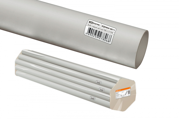 Труба ПВХ 16мм жесткая гладкая (104 м) длина 2 м индивид. штрихкод TDM (кратно 2)