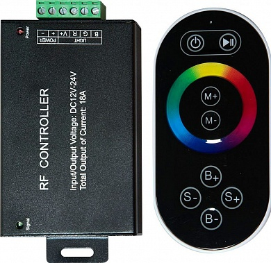 Контроллер Feron LD55 для ленты с П/У черный, 18А12-24V, 21557