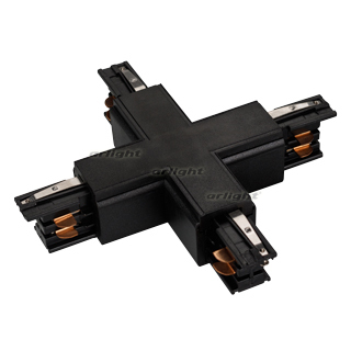 Коннектор крестовой Arlight  LGD-4TR-CON-X-BK (C) черный
