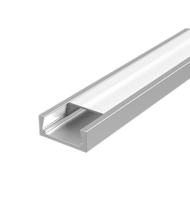 Вартон Алюминиевый профиль для LED ленты с рассеивателем накладной 2000мм посадочное место 10мм