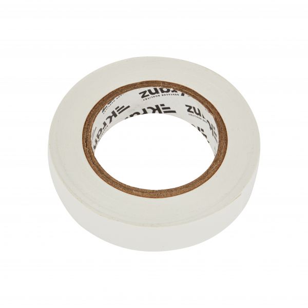 Изолента ПВХ белая 15мм 20м  0,13 KRANZ (10 шт./уп.) KR-09-2601 (кратно 10)