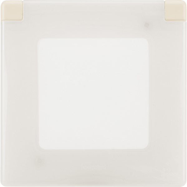 Legrand INSPIRIA Слоновая кость Рамка с защитной крышкой скрытая установка IP44 673921