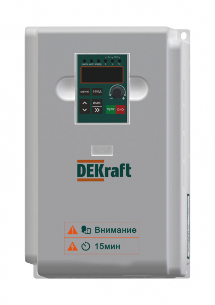 Преобразователь частоты DEKV060-7.5кВт 3 фазы 380В с торм. модулем