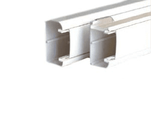 Кабель-канал  белый  90х50  с боковой и фронтальными крышками  DKC 09500 (кратно 2)