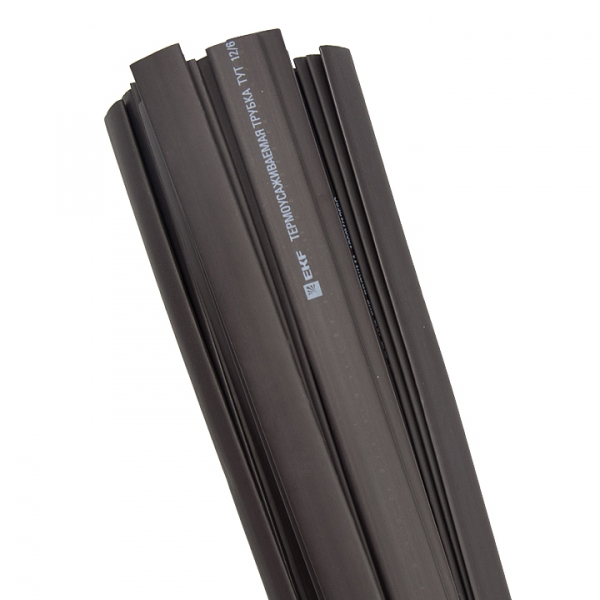 Термоусаживаемая трубка ТУТнг 16/8 черная EKF PROxima