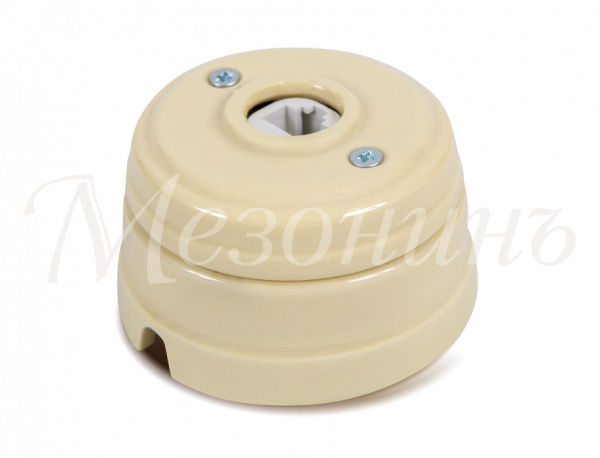 Розетка фарфор компьютерная RJ45 (D70x45), слон.кость