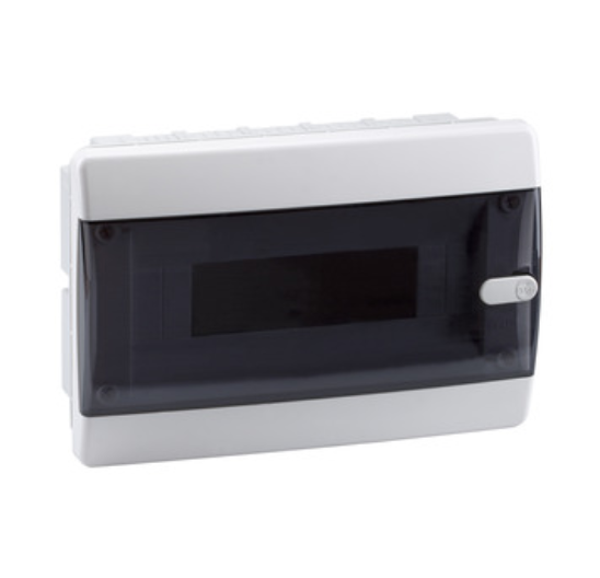 Бокс ЩРВ-П 12 IP41, прозрачная черная дверца OptiBox P-CVK-1-12-IP40 КЭАЗ
