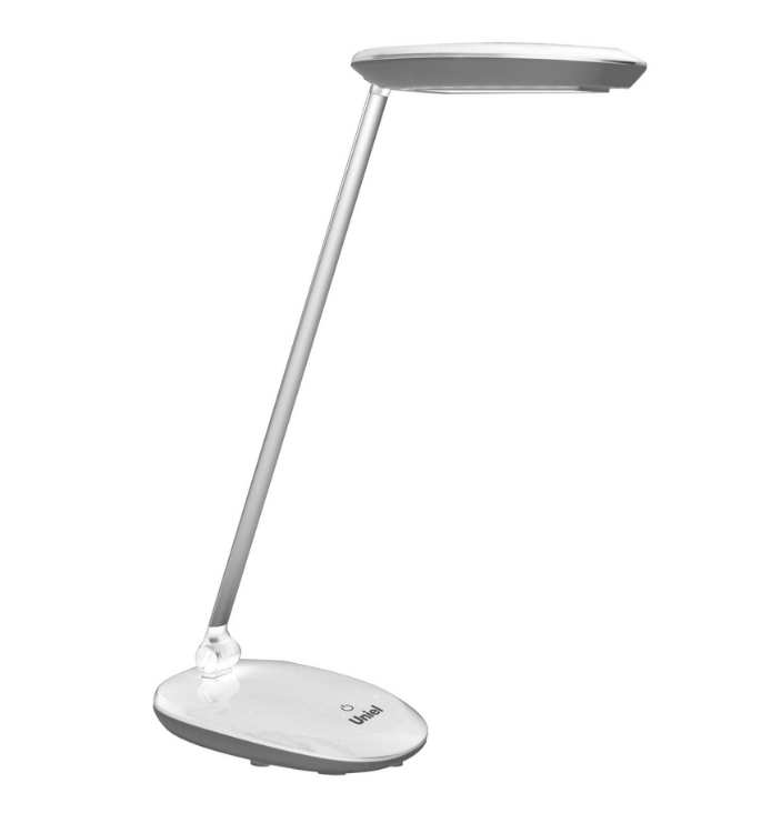 Светильник настольный TLD-531 Grey-White/4W/LED/400Lm/4500K/Dimmer Сенсорный выключатель. Диммер. Серый с белым. TM Uniel