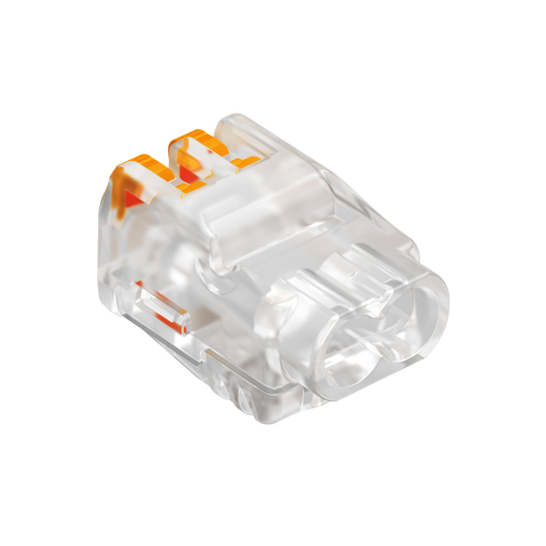 Клемма OBO Bettermann универсальная пружинная c зажимом 2x2,5mm2, прозрачная /61 225 FL/ (кратно 100)