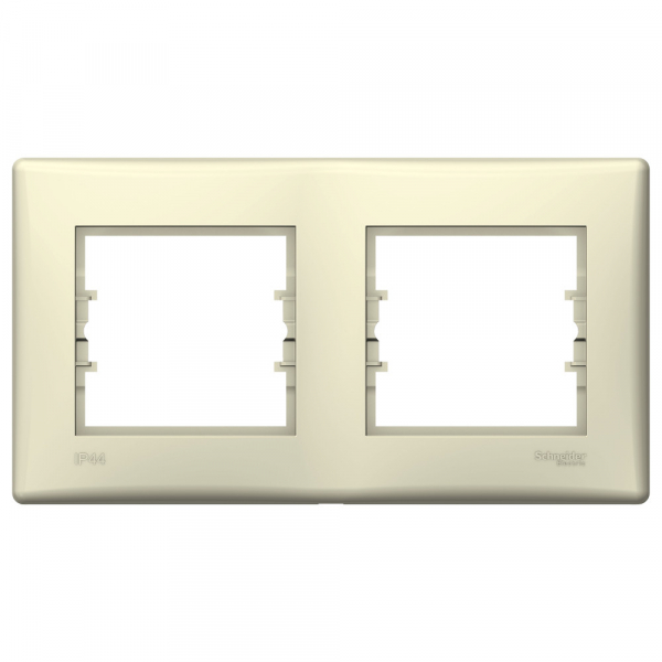 Schneider Electric Sedna  Бежевый Аква Рамка 2-местная горизонтальная IP44 SDN5810647