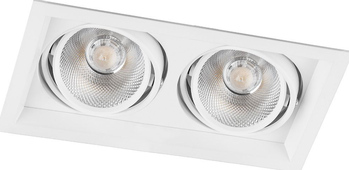 Светильник Feron AL202, 2x12W, 2160 Lm, 4000К, 35 градусов, белый