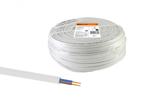 ШВВП 2х0,5 провод белый TDM (кратно 200) РЭМЗ