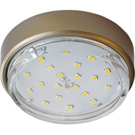 Ecola GX53 DGX5318 Накладной Легкий Золото (светильник) 18x83 /FG53FFECD/