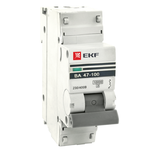 Автоматический выключатель 1P 25А  характеристика C  10кА  EKF  ВА47-100  PROxima