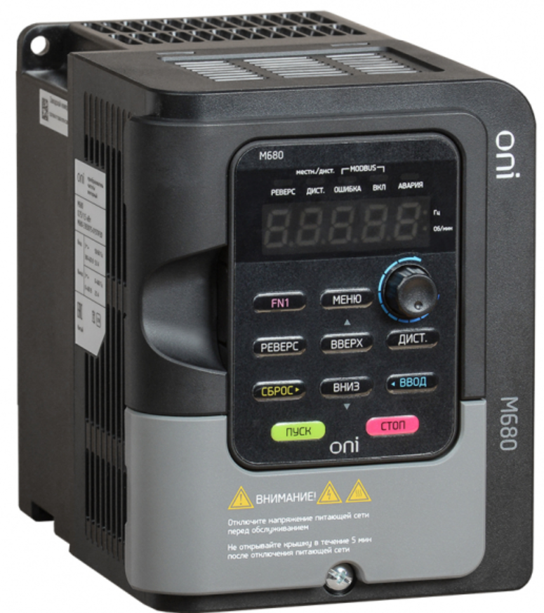 Частотный преобразователь M680 380В, 3Ф 0,75-1,5 kW 2,5-4,2А серии ONI