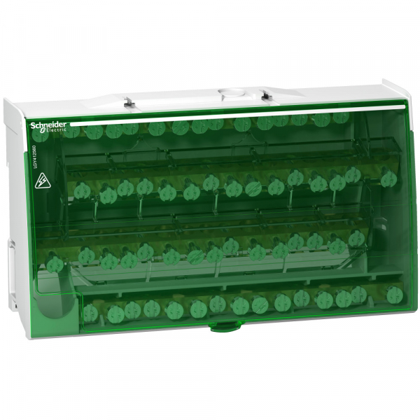 Schneider Electric LGY412560 РАСПРЕДЕЛИТЕЛЬНЫЙ БЛОК ВИНТОВОЙ 4П 125А 60 ОТВЕРСТИЙ