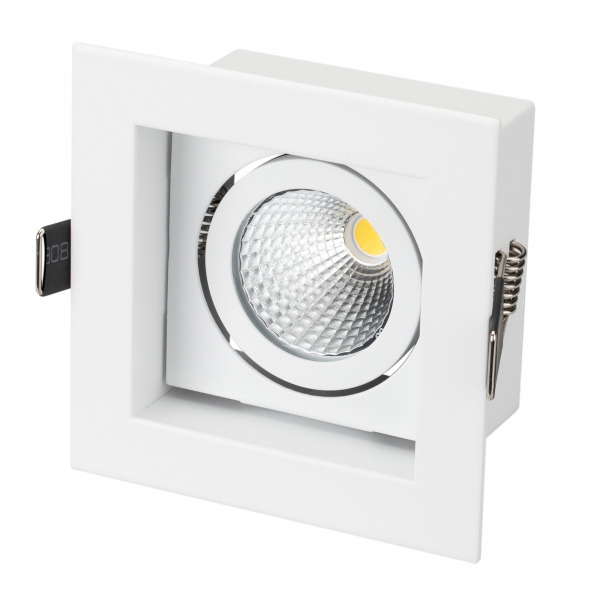 Светильник карданный Arlight CL-KARDAN-S102x102-9W Day (WH, 38 deg)