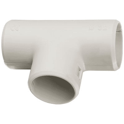 Угол Т-образный 32 мм серый Р-Д (тройник) D32