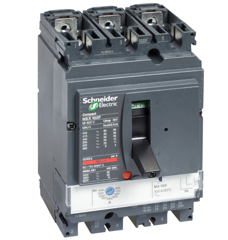 Выключатель автоматический  Schneider Electric  3П    50А  50кА  MA  Compact_NSX