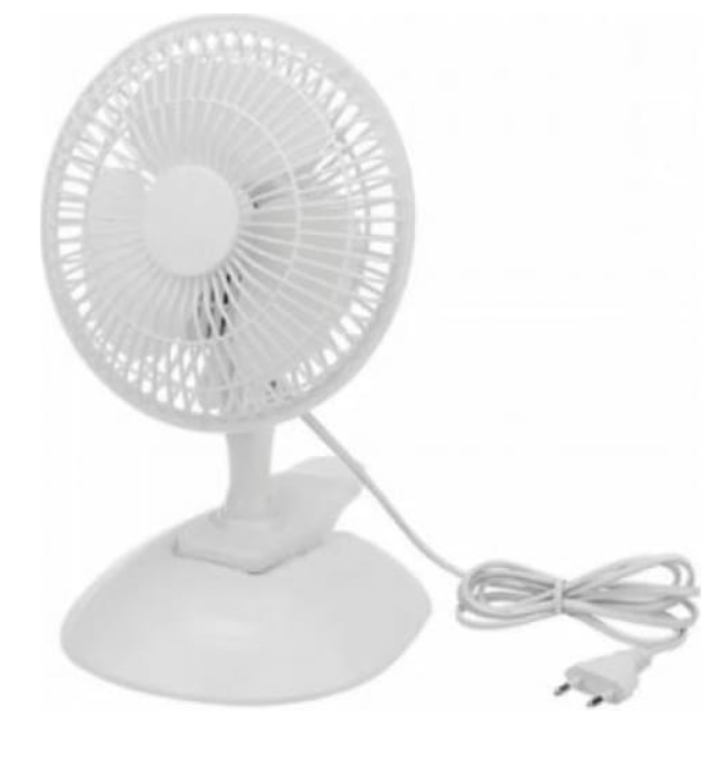 Вентилятор настольный DX-614 15Вт, 220V, белый DUX REXANT 60-0211