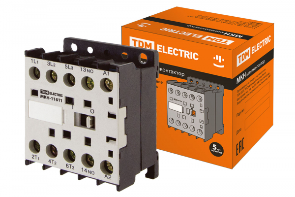 TDM  Миниконтактор  МКН-11611  16А 400В 1НЗ