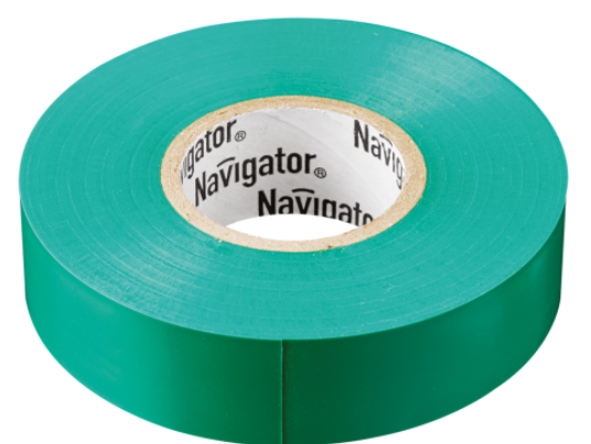 Изолента ПВХ зеленая 19мм 20м Navigator  NIT-A19-20/G 71 113