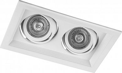 Feron DLT202 2x50W MR16  G5.3 белый