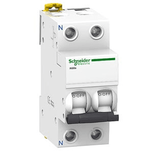 Автоматический выключатель Schneider Electric 2P 16А характеристика C 6кА Acti9 iK60 A9K24216 (аналог Multi9 23865)