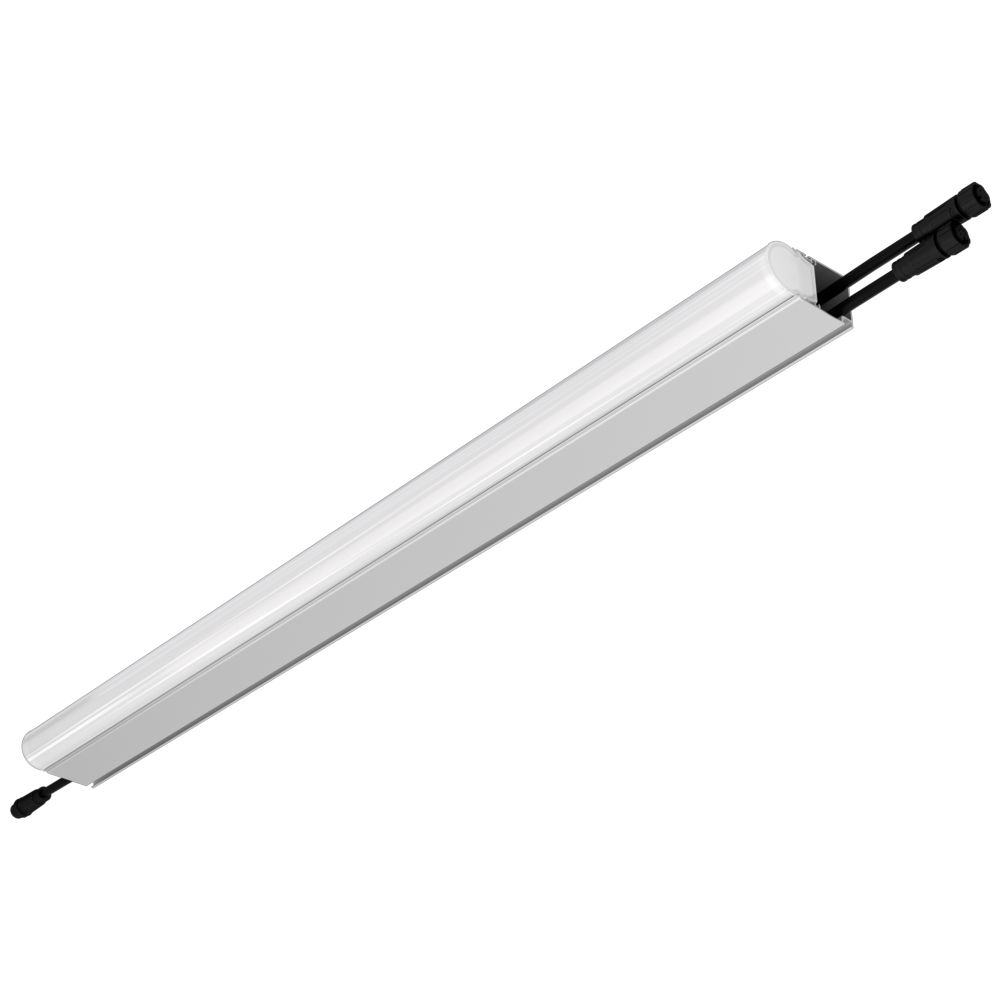 Модерн v2.0 13 750мм (18Вт/м) 24В DC 6 пикс. RGBW DMX CRI80 5000К Опал (Профиль, транзитное штепсельное соединение)