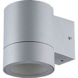 Ecola GX53 LED 8003A светильник накладной IP65 прозрачный Цилиндр металл. 1*GX53 Серый матовый 114x140x90 /FG53C1ECH /