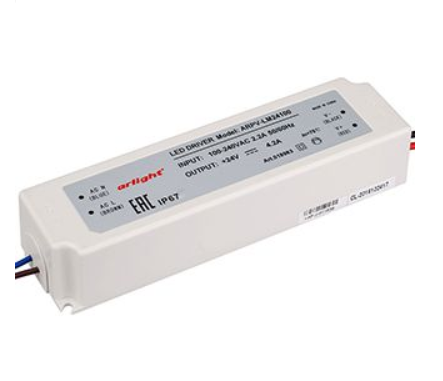 Блок питания Arlight 8V,100W IP67 190х52х37 ARPV-LV48100-A (48V, 2.1A, 100W)