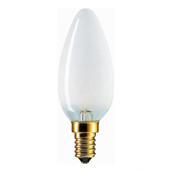 Стандартная лампа накаливания  PHILIPS  B35  60Вт  230В  E14 (кратно 10)