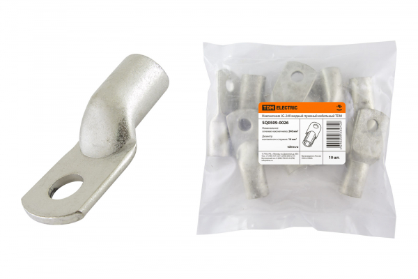 Наконечник ТМЛ 240 JG-240 медный луженый кабельный TDM