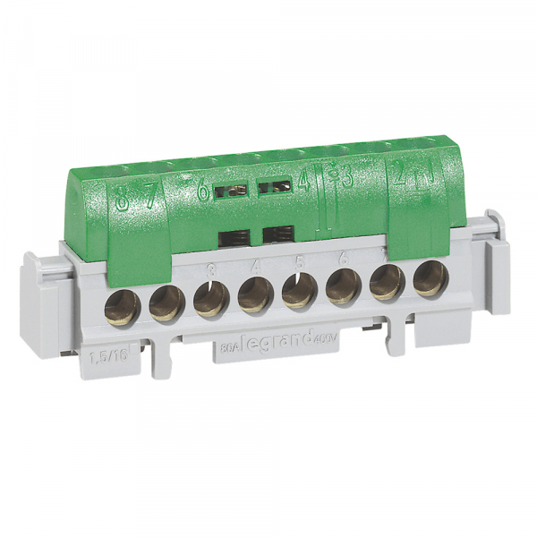 Колодка Земляная 8X16 Legrand 4832