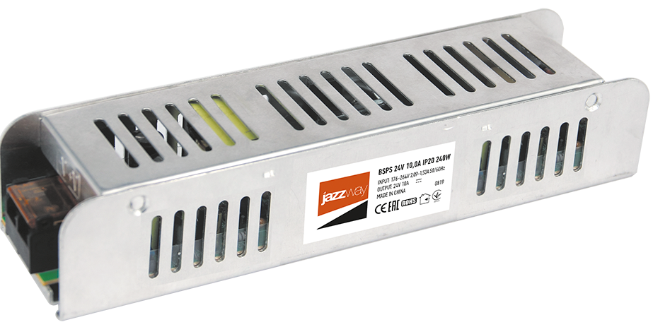 Драйвер Jazzway 24V 240Вт IP20 222x68x40  BSPS  10A