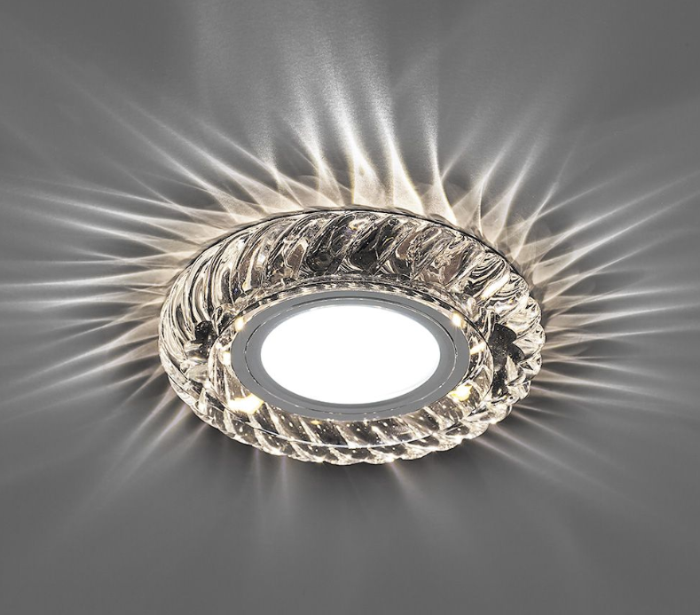 Светильник точечный Feron CD986 15LED*2835 SMD 4000K, MR16 50W G5.3, прозрачный