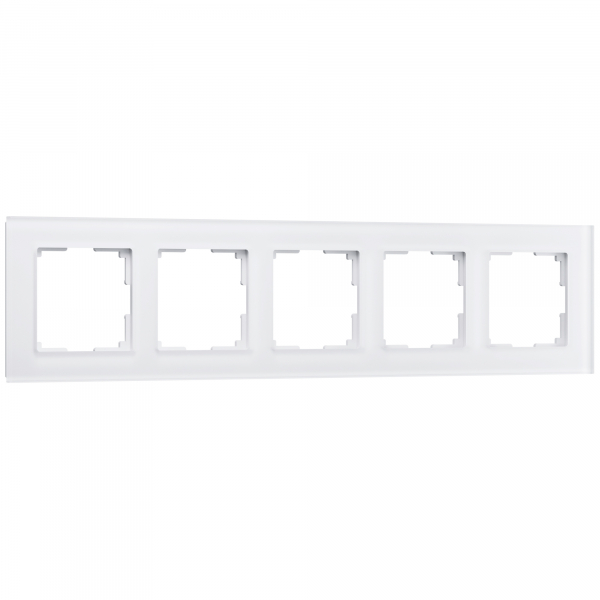 Werkel  Favorit Белый Матовый Рамка 5-местная стекло WL01-Frame-05 a036581