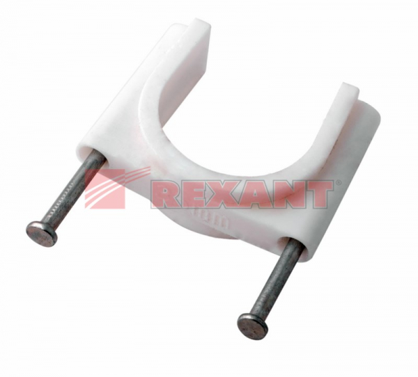 Скоба крепежная для кабеля   круглый 32мм (упак. 50 шт.)  REXANT 07-4032