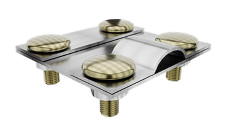 Контрольный соединитель. Пруток Ø 5-12мм - полоса шириной до 40мм. Гальваническое цинкование