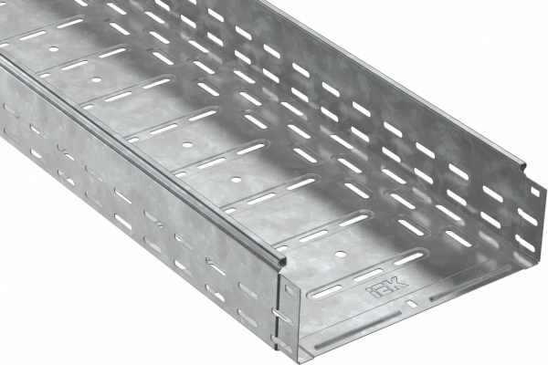 Лоток перфорированный ЛП(1.2) 400Х100Х3000  IEK HDZ CLP10-100-400-3-M-HDZ (кратно 3)