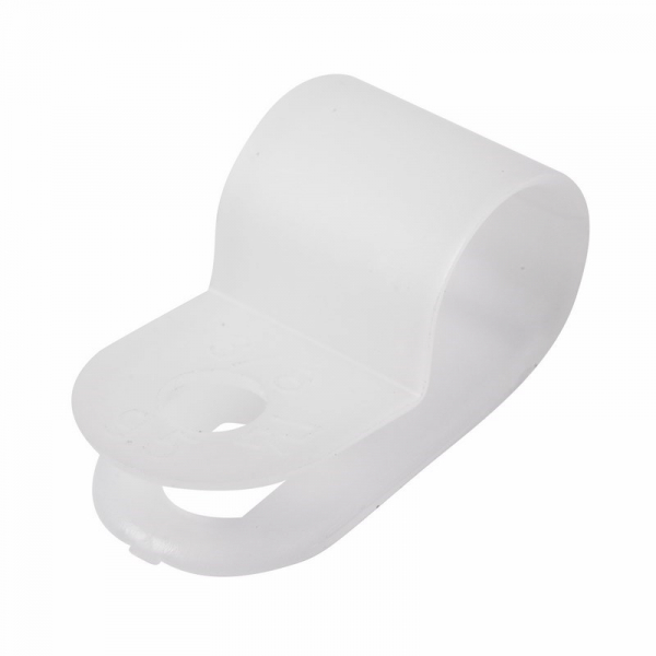 Серьга для кабеля D 9 (белая) REXANT упак 50шт 07-4409
