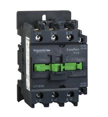 Контактор  Schneider Electric  40А  3П  катушка управления  24В  AC  дополнительный контакт 1НО+1НЗ  EasyPact_TVS