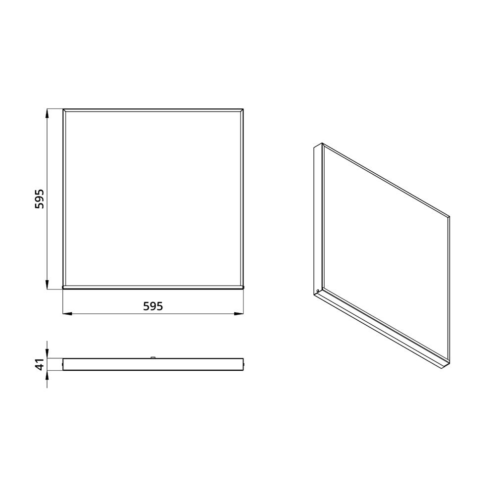 Офис Комфорт 30 5000К Опал 595×595×40мм